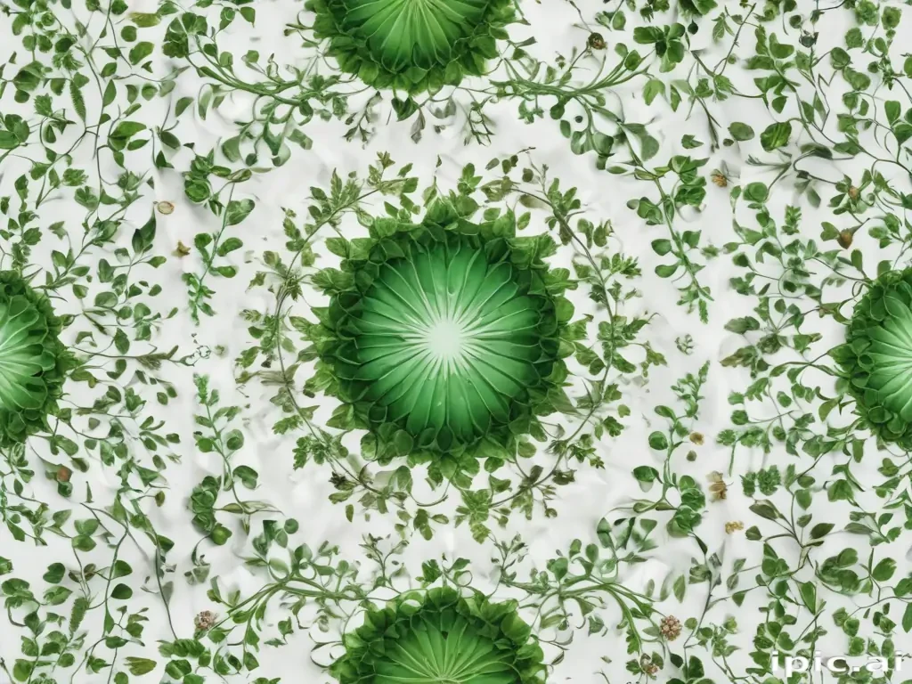 green on white background