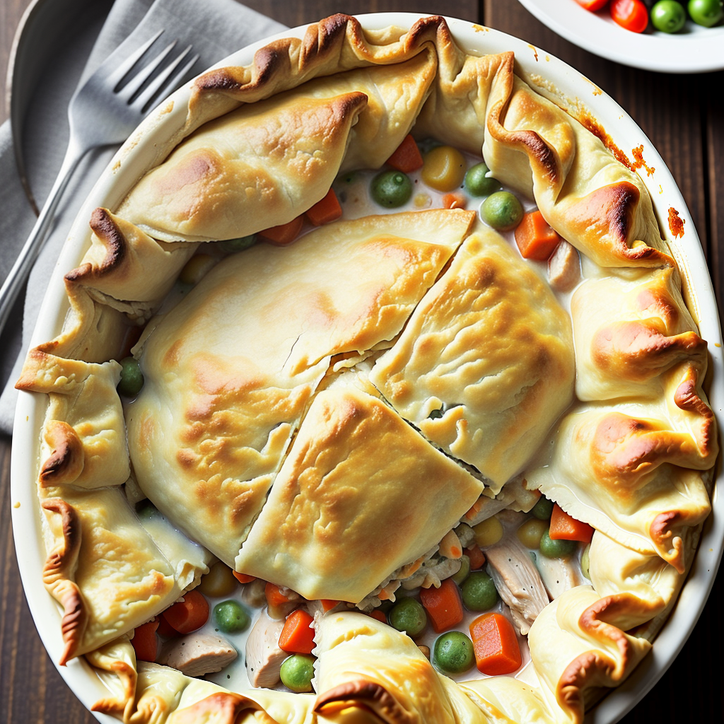 chicken pot pie with filo dough