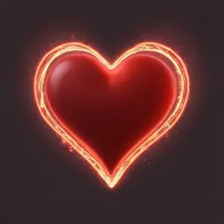 glow heart png