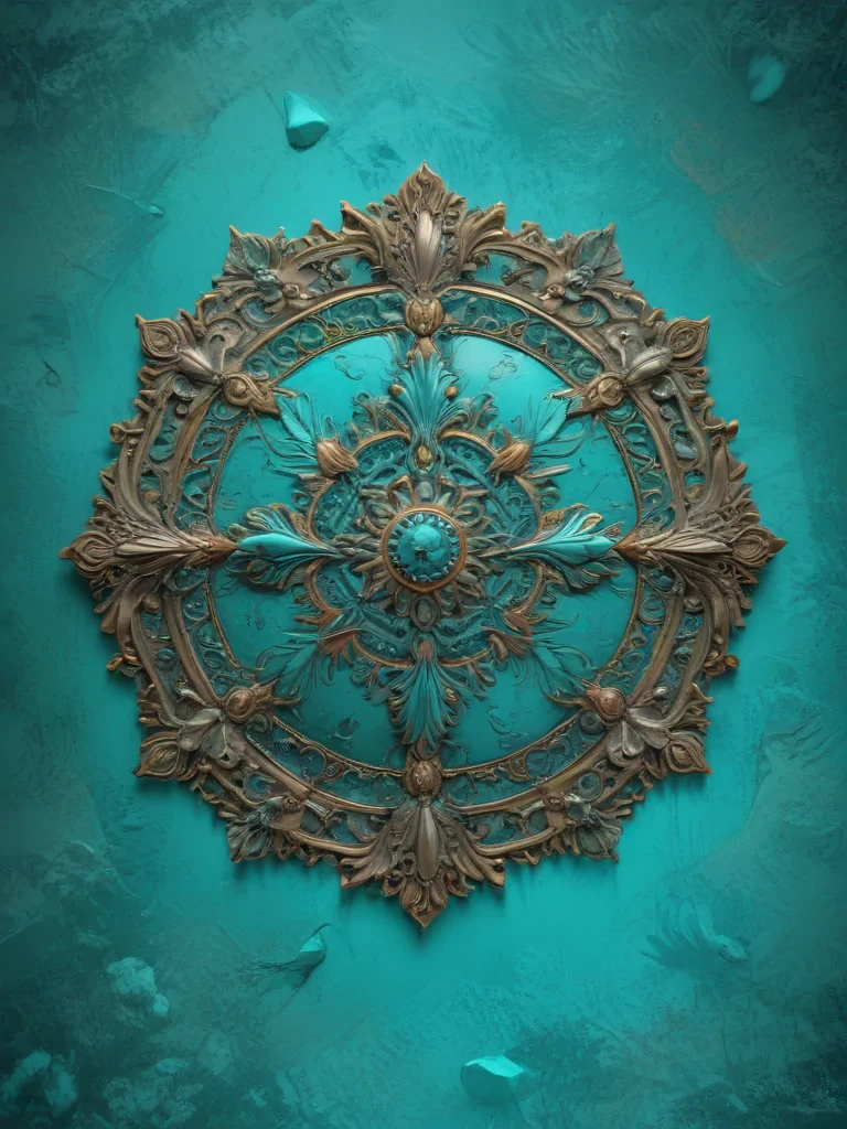 turquoise background
