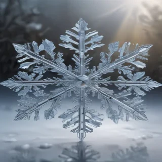 transparent snowflakes