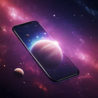 space background phone