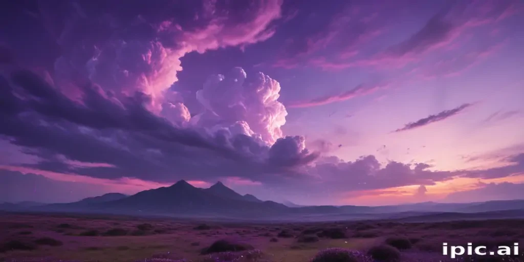 purple sky wallpaper