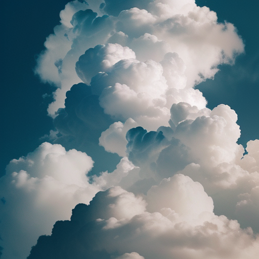 Majestic Cotton Candy Clouds Stretching Across a Clear Blue Sky