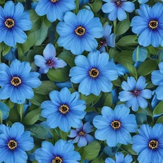 blue flowers background