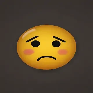 sad face emoji png