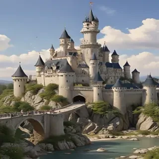 cartoon of castle