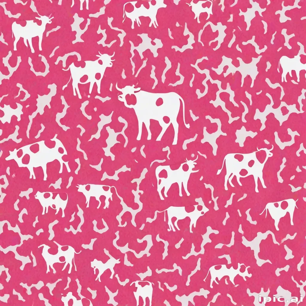 pink cow print wallpaper