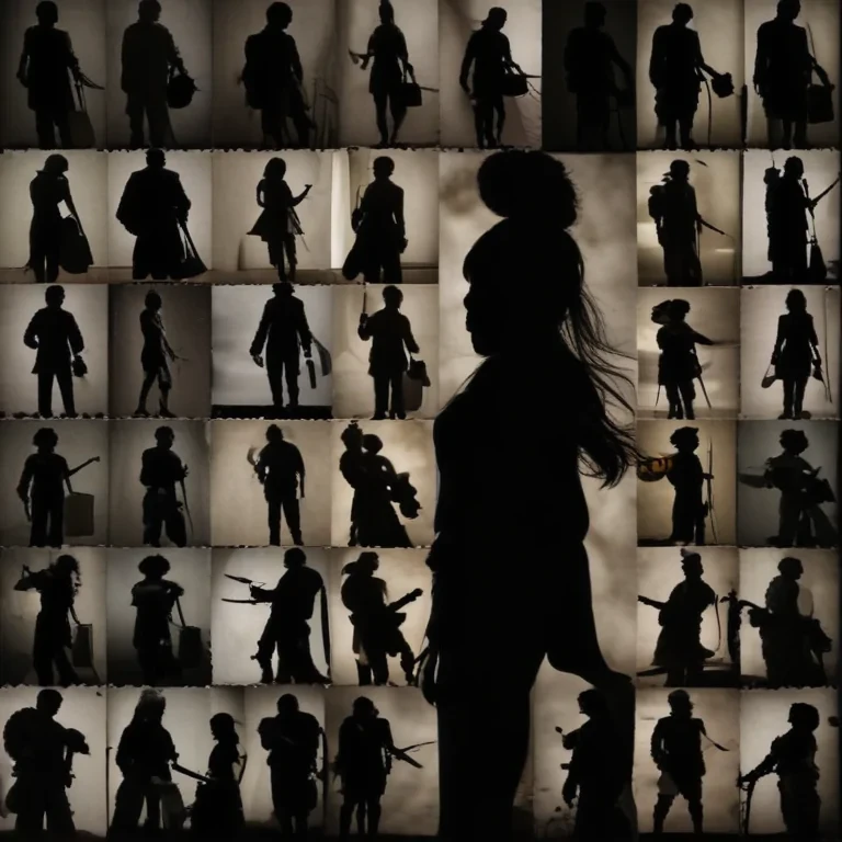 people silhouettes