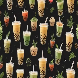 boba tea background