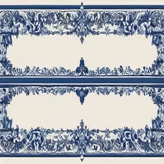 blue border design