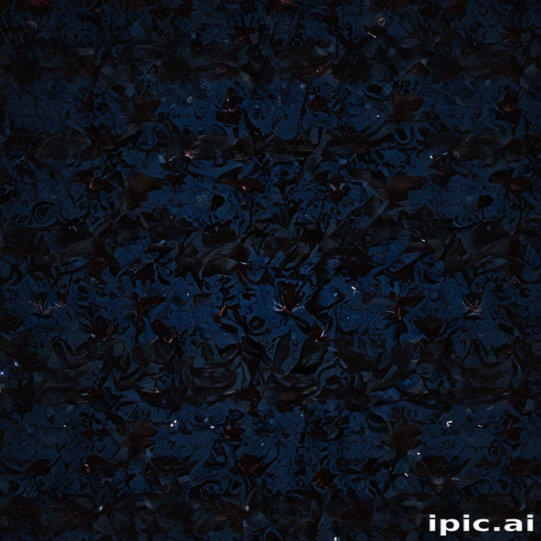 Abstract Dark Blue Texture with Intricate Patterns and Subtle Details