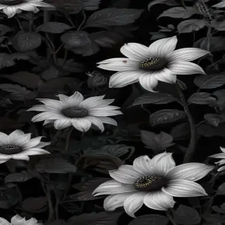 black wallpaper cute