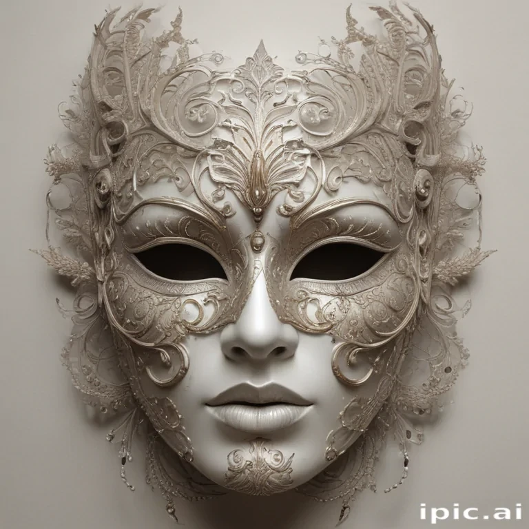 drawing of a mask