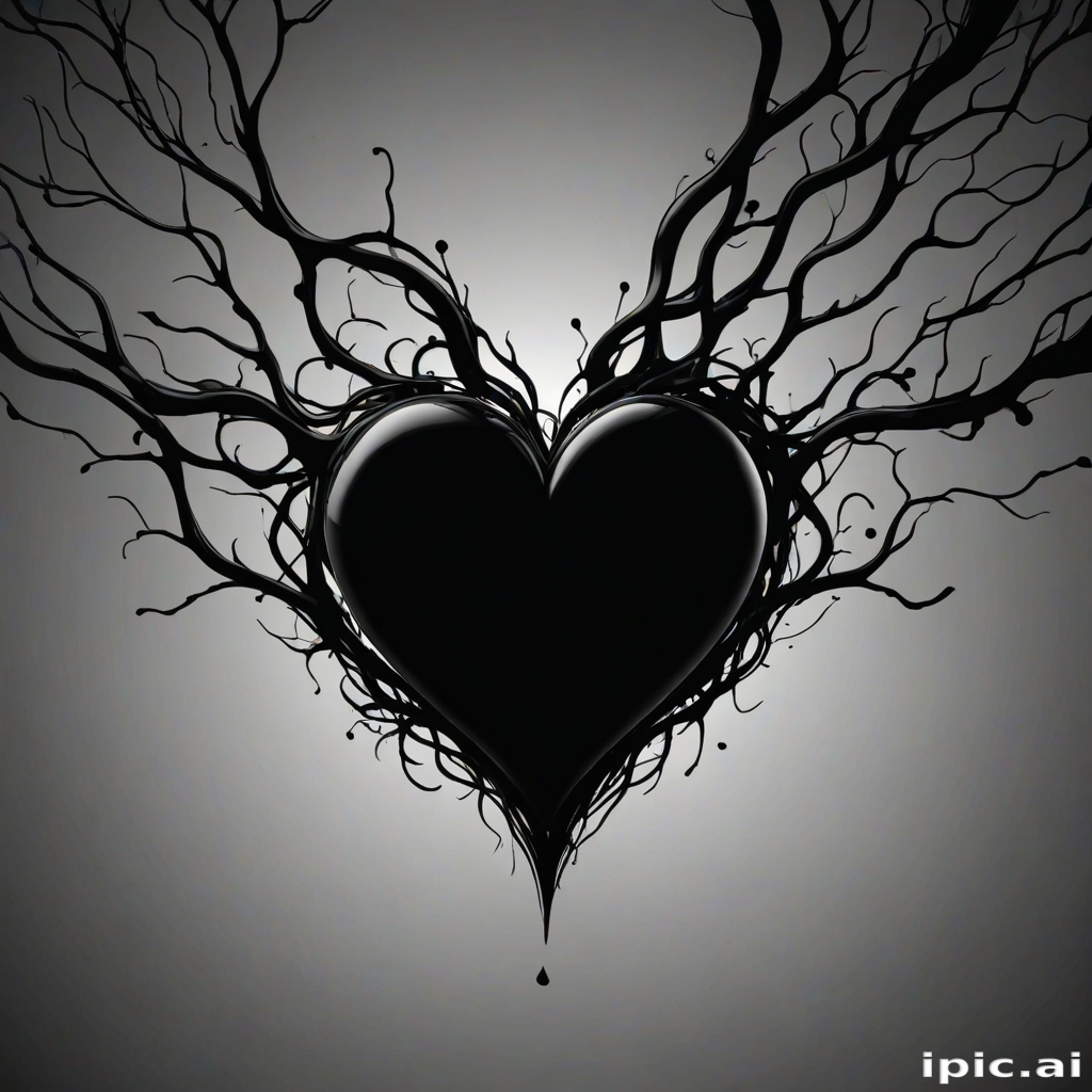 black heart background