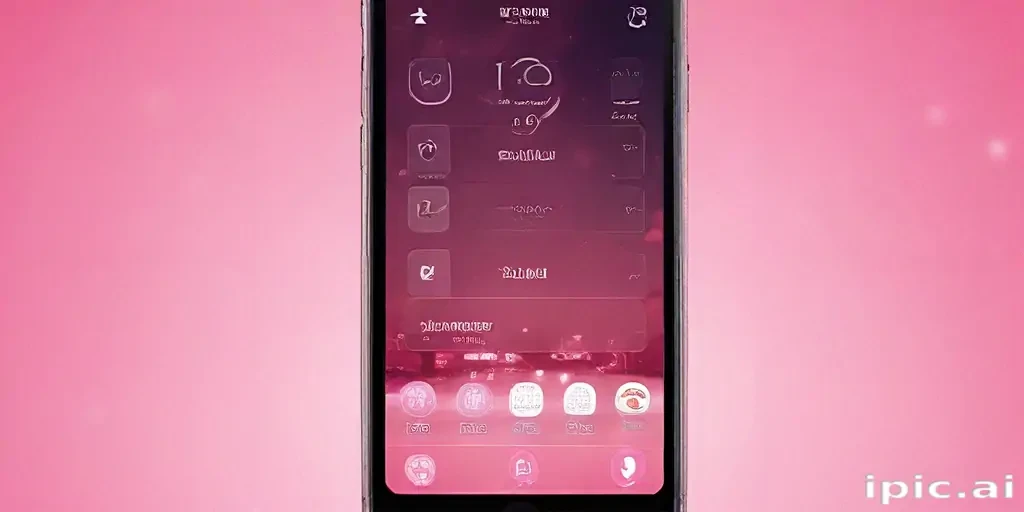 pink home screen