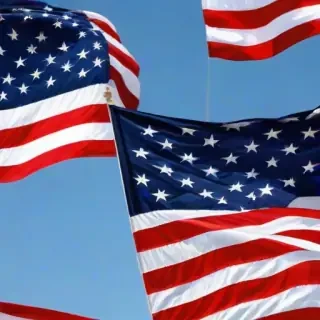 american flag waving png