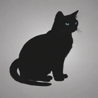 cat silhouette png