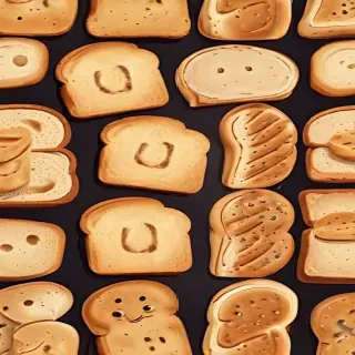 bread in cartoon