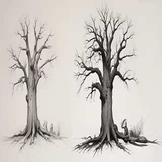 dead tree drawings