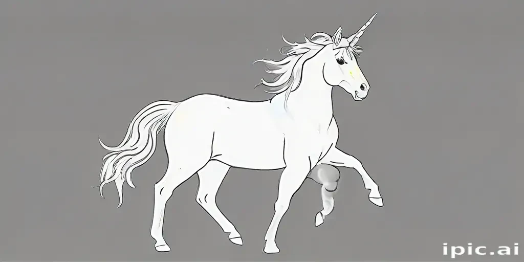 unicorn outline