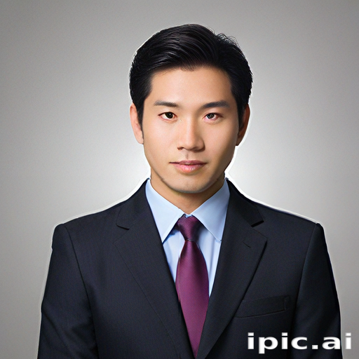 Professional Portrait of a Young Businessman in a Suit and Tie.