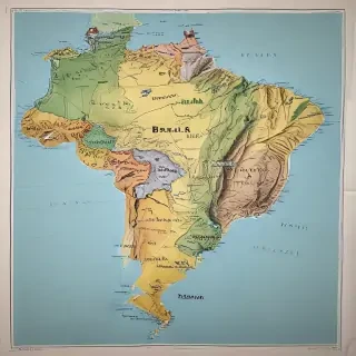 map of brazil