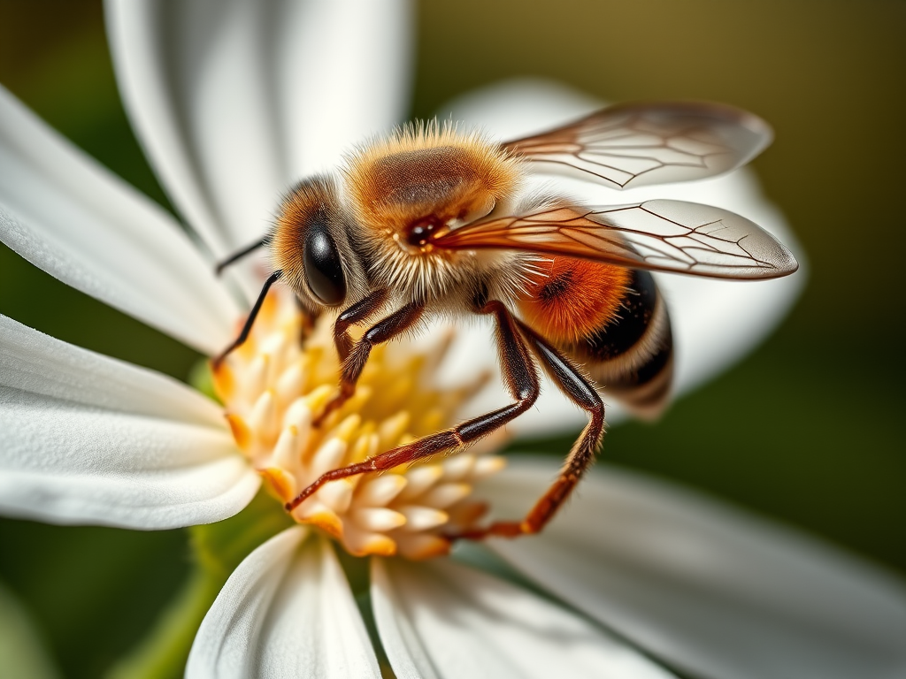 Capture a close-up macro image of a bee being preyed upon by a crab spider on a white flower, using a Canon EOS 90D with a 100mm macro lens, f/2.8 aperture, ISO 200, shutter speed of 1/200s, and natural lighting to enhance detail and clarity.