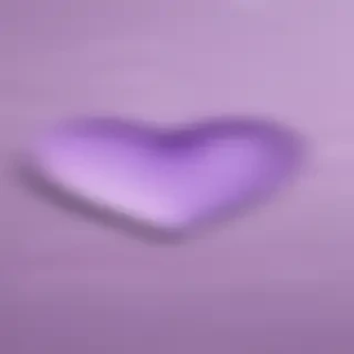 purple aesthetic heart