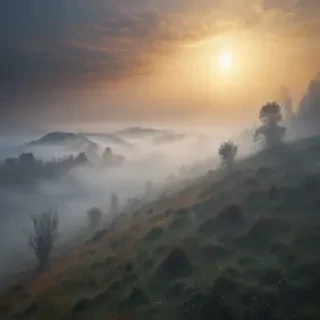 foggy background
