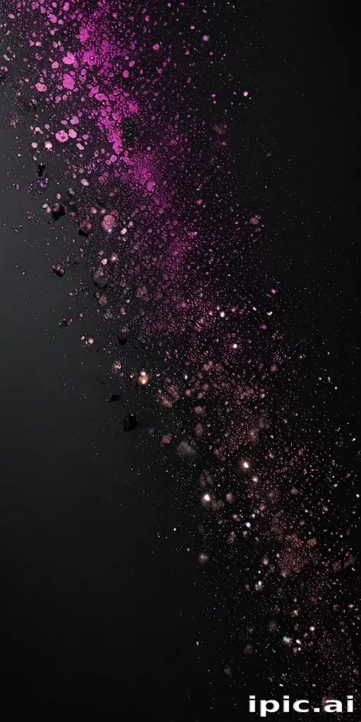 black background with glitter