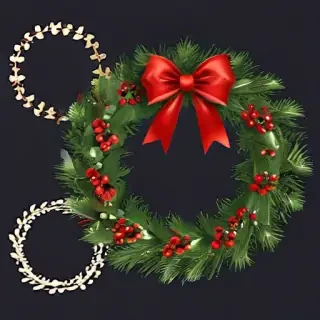 christmas wreath clip art