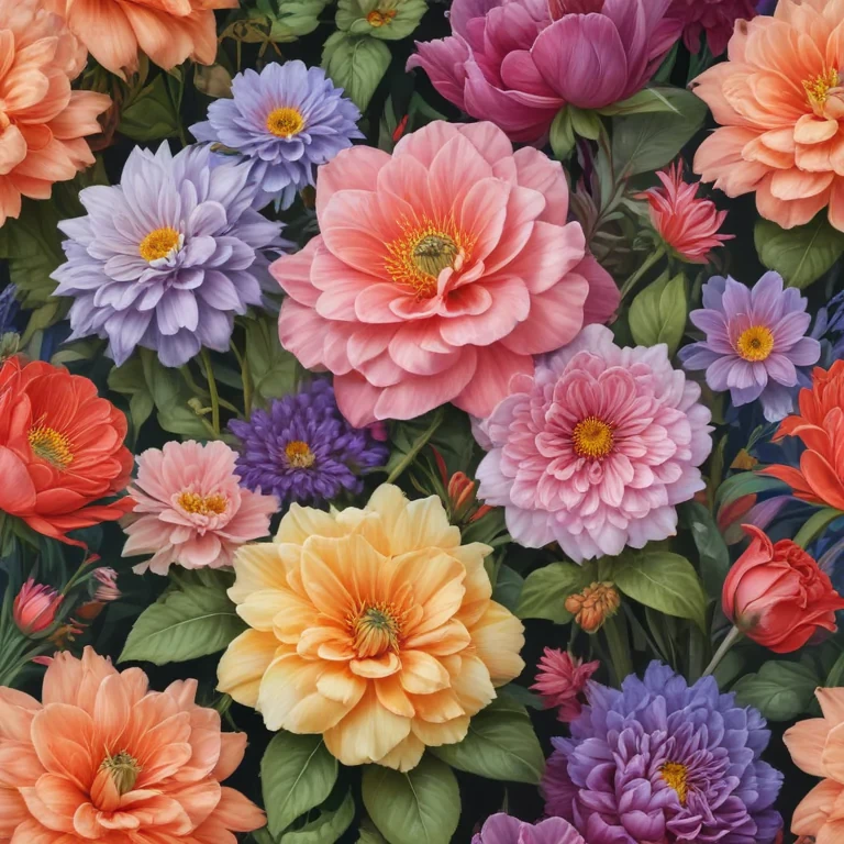 flowers to draw in color
