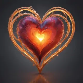 glow heart png