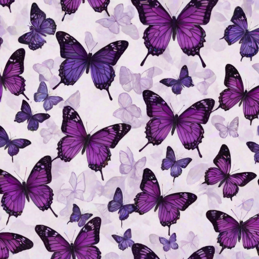 purple butterflies