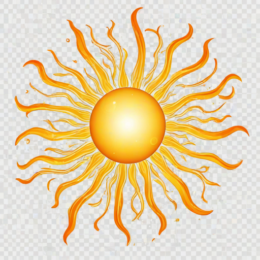 sun clip art transparent background