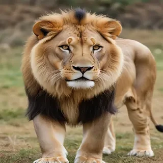 transparent lion