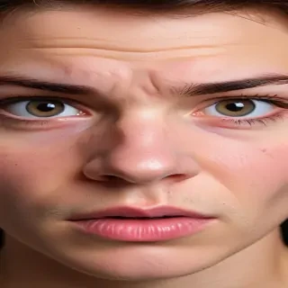 frustrated face