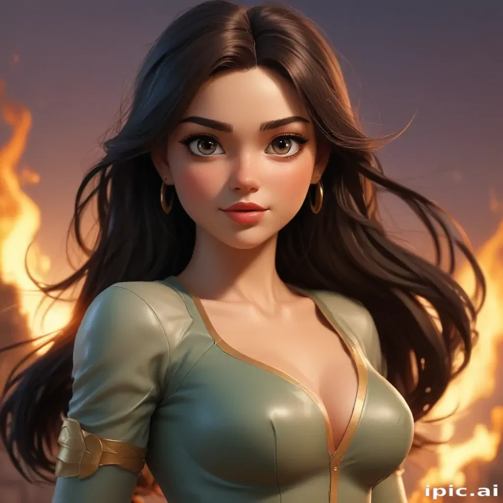 brunette cartoon characters