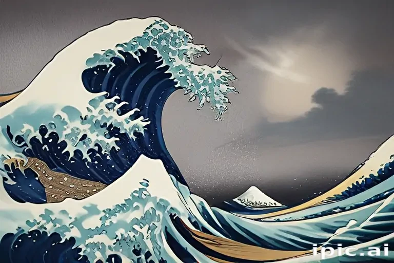 great wave wallpaper