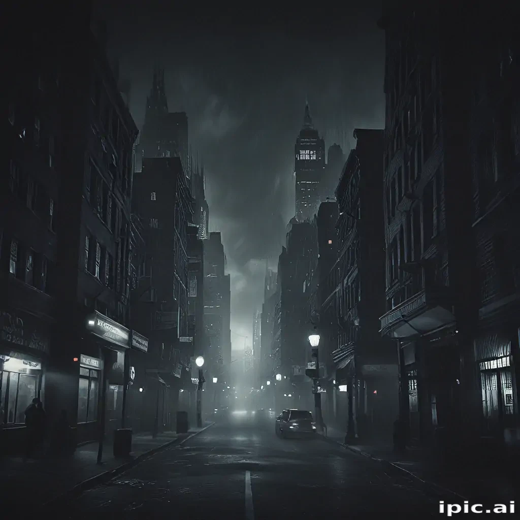 dark city background