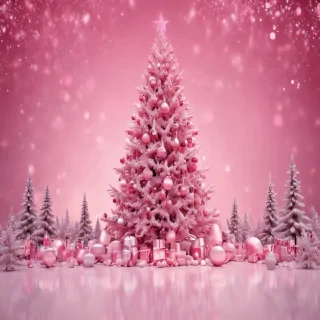 pink christmas background