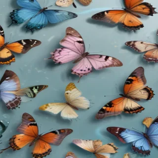 butterflies transparent background