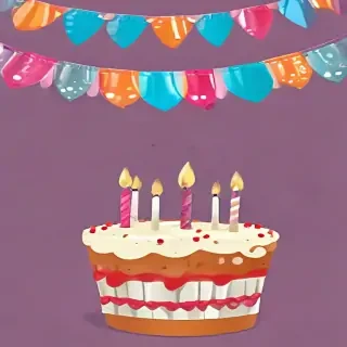happy birthday banner png