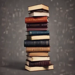 book stack png