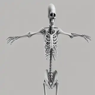skeleton transparent