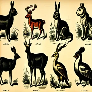 vintage illustrations animals