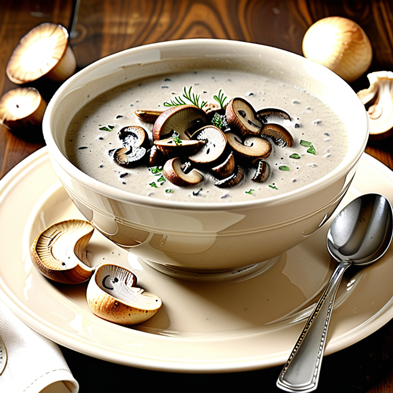 roasted cream of mushroom soup