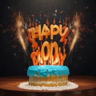 happy birthday transparent background