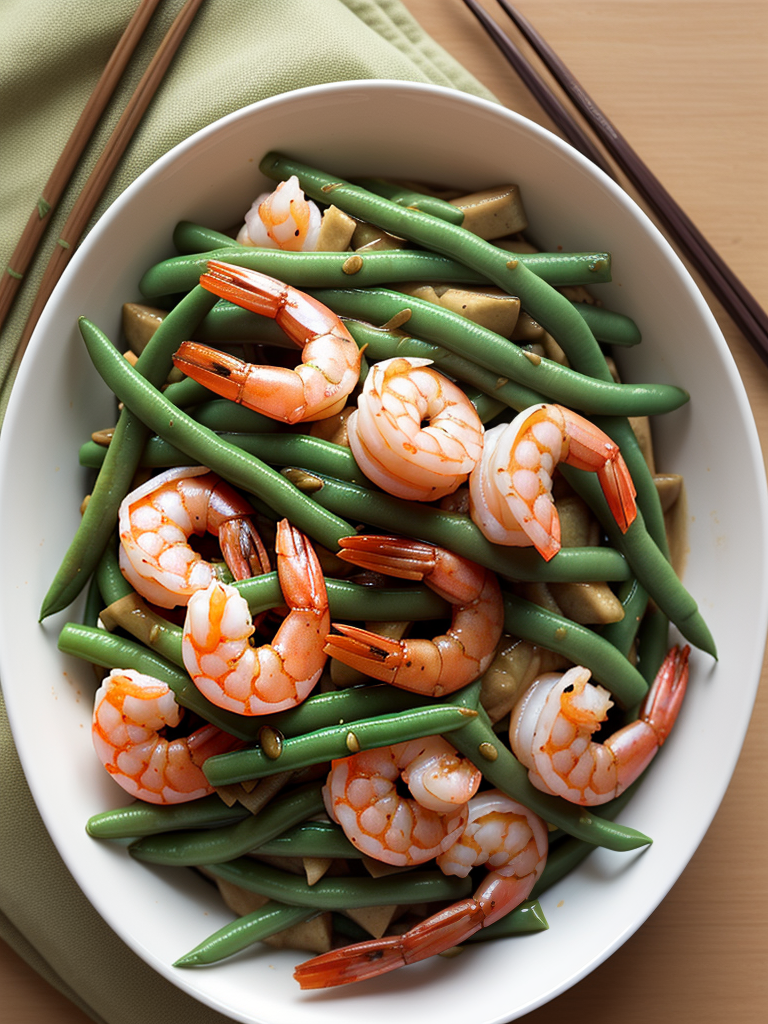 shrimp and green bean stir fry